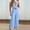 Light Blue, variant on Sentmoon Overalls Women Sleeveless Plus Size Rompers for Curvy Women Solid Color Regular Fit Jumper for Women Summer for Business and Casual S-2XL