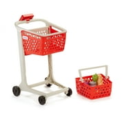 Little Tikes Shop 'n Learn Smart Cart, Realistic Toy Shopping Cart with Scanner, 8 Smart Foods, Red- For Pretend Play Shopping Grocery Play Store for Kids Toddlers Girls Boys Ages 3 4 5+