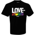 thumbnail image 2 of Men's Checkered Flag Black NASCAR Love Wins T-Shirt, 2 of 3