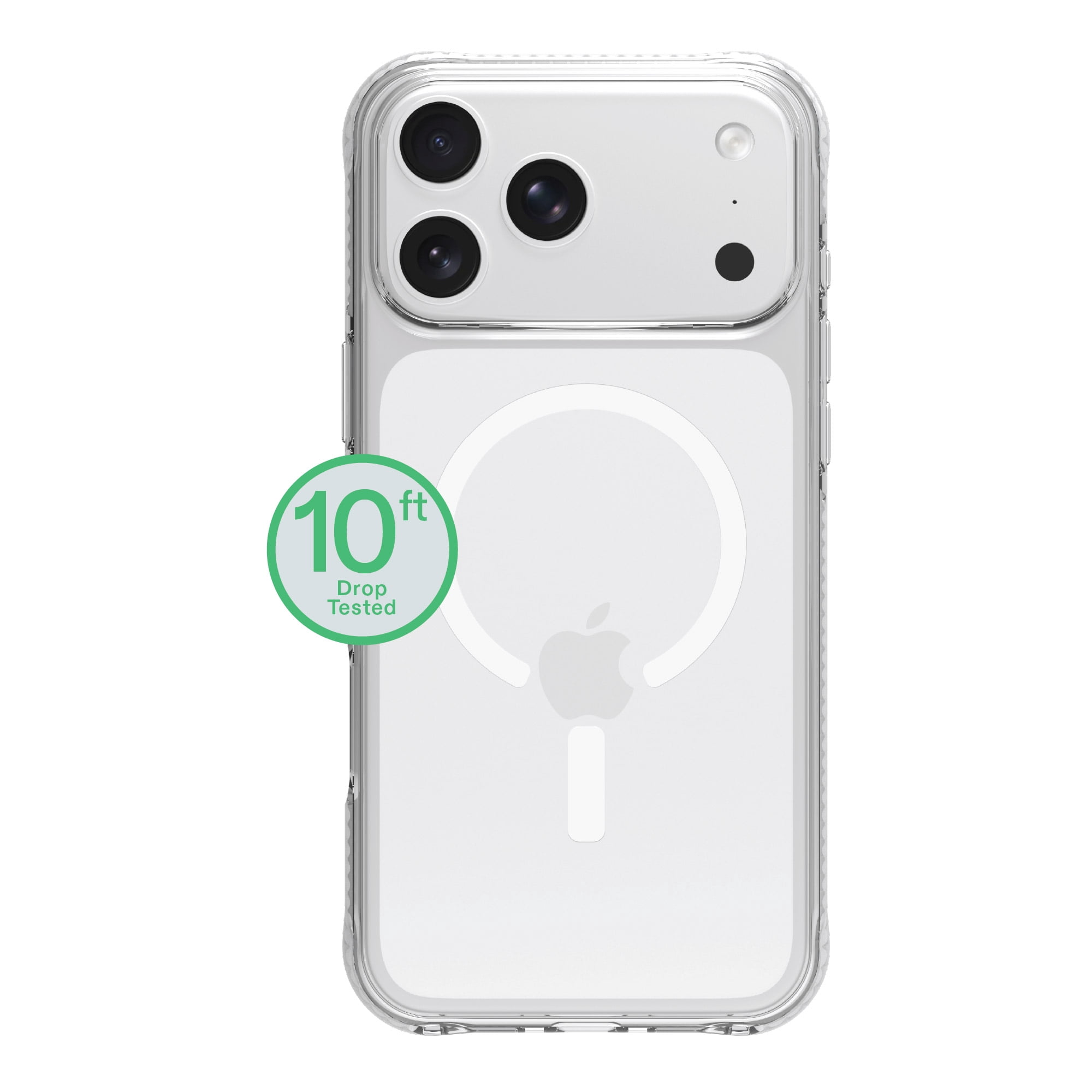 onn Impact Phone Case for iPhone 18 Pro Max / 17 Pro Max, MagSafe Compatible, Enhanced Bumper Design - Clear