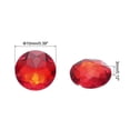 thumbnail image 2 of Flat Back Round Acrylic Rhinestones,10mm Red Flatback Crystal Rhinestones for Crafts Clothes Shoes DIY 100Pcs, 2 of 6