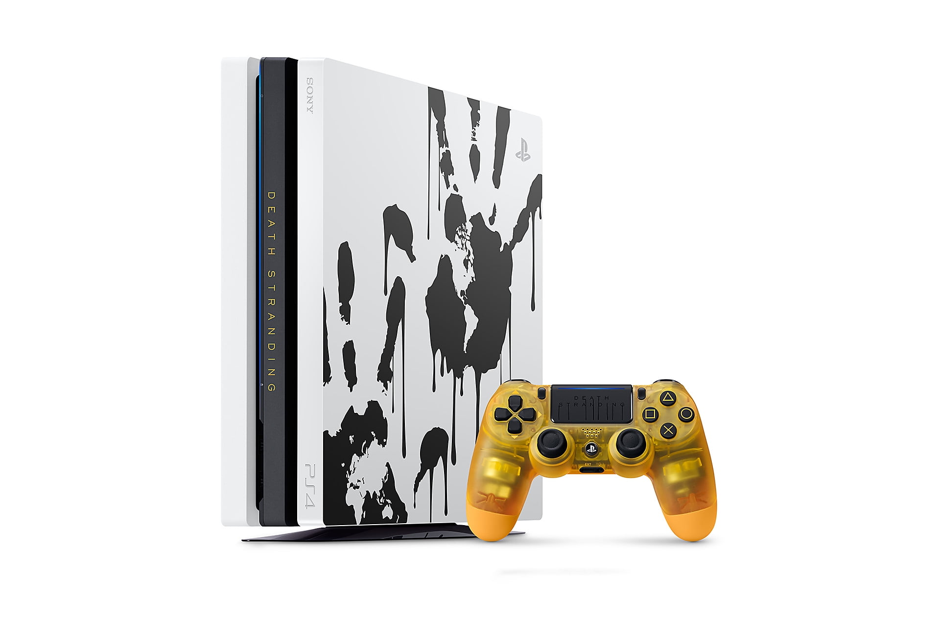 PlayStation 4 Pro Storage Upgrade 2TB SSHD Limited Edition Death Stranding  Console and BB Pod Yellow Controller Bundle - Game is Not Included