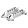 thumbnail image 3 of AmeriLuck 16.5inch 2 Pack Elongated Suction Shower Grab Bar, Balance Assist Bathroom Shower Handle, Bathtub Grab handrail with Indicators (White/Grey), 3 of 10