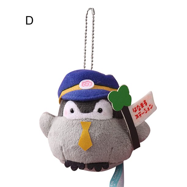 Llavero con diseño de pingüino para niños, muñeco de peluche, colgante, bolso de mano, regalo