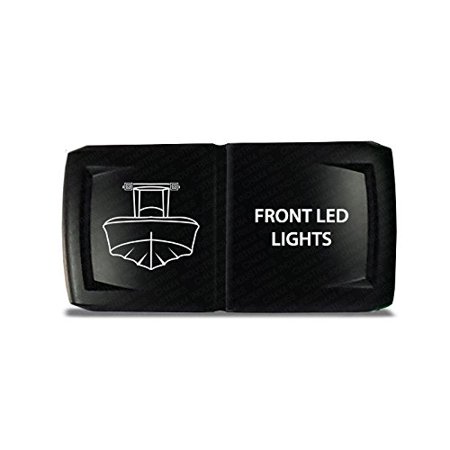 Wva Green CH4X4 Marine Rocker Switch V2 Front Led Lights Symbol - Horizontal - Green Led, Different LED lights color to choose from.., By CH4X4 Industries From USA ()