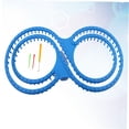 thumbnail image 3 of HEALEEP Sweater Accessory 8-shaped Loom for Scarf Making with Blue ABS 1 Set, 3 of 8