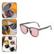 thumbnail image 4 of de Sol Plegables para Mujer Marco Ligero de Sol Polarizadas de Conducción de Verano para Deportes Senderismo Ciclismo lente rosa Macarena Gafas plegables, 4 of 8