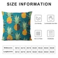 thumbnail image 5 of Chilfamy Decorative Throw Pillow Covers Sets Summer Theme Pillowcases Square Outdoor Cushion Cover Blue Green Pineapple Printing Pillows Covers for Home Decor Sofa Car Bedroom, 5 of 5