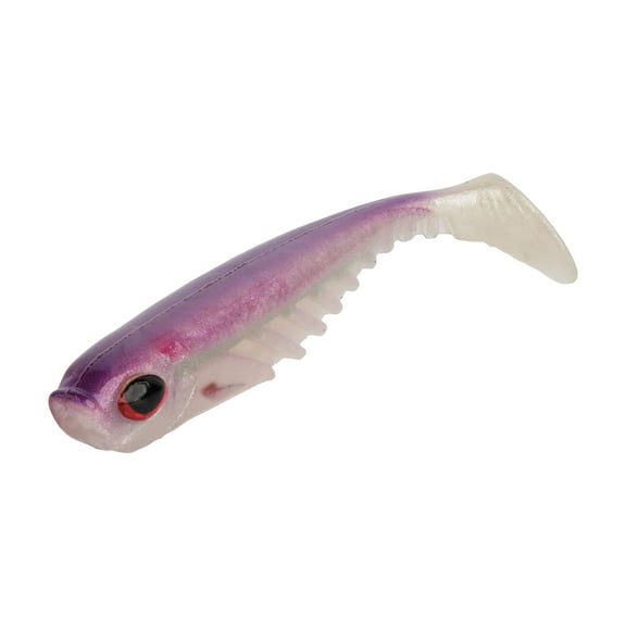 Berkley PowerBait Ripple Shad, 5 in, HD Purple Smelt, Soft Swimbait
