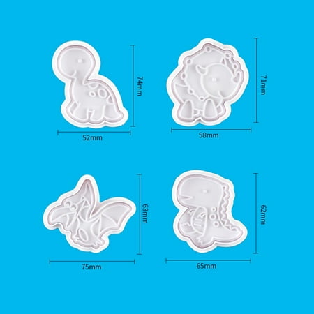 

1SET Dinosaur Cookie Mold Animal Biscuit Cutter Food Grade Plastic DIY Baking Tools Jungle Party Bir