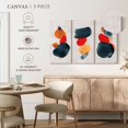thumbnail image 4 of Elephant Stock Watercolor Blotches Wall Art - Horizontal Multi Panel Canvas - Living Room Wall Decor - Abstract Multi Panel - Orange And Red Decor - 50" x 32", 4 of 4