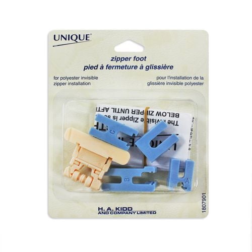 Costumakers Zipper Foot Sewing Machine Attachment 5 Piece Set