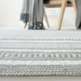 thumbnail image 6 of SAFAVIEH Montauk Jobeth Striped Cotton Area Rug, Grey/Ivory, 3' x 5', 6 of 10
