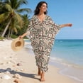 thumbnail image 3 of XYZCANDO Duck Camouflage Women's Long Kaftan Dress Flowy Maxi Dress Beach Cover Up Loose Fit Batwing Sleeve Swimsuit Cover Ups Hawaiian Robe Vacation Outfits Elegant Gown Top Night Dress, 3 of 7