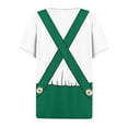 thumbnail image 4 of TINZ T-Shirts Imprimés Oktoberfest pour Femmes Col en V Extensible T-Shirts Unis en Polyester Manches Courtes pour l'Été, 4 of 5