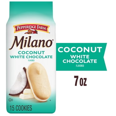 Pepperidge Farm Milano White Chocolate Coconut Flavored Cookies, 7 oz Bag