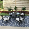 thumbnail image 5 of Sophia & William Outdoor Metal Square Dining Table for 6 Chairs, 5 of 5