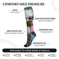 thumbnail image 2 of Rateoe Lady Duck Compression Socks for Women and Men 20-30mmHg-Circulation Support Socks Knee High Nurse Pregnant Running Medical and Travel Athletic, 2 of 7
