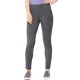 thumbnail image 1 of Hanes Womens Stretch Jersey Legging, L, Charcoal Heather, 1 of 1