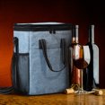thumbnail image 6 of Tirrinia Polyester Leakproof Insulated Wine Tote Cooler Bag,Wine Carrier,Champagne Carrier Bag,Portable Waterproof Wine Bag, 6 of 7