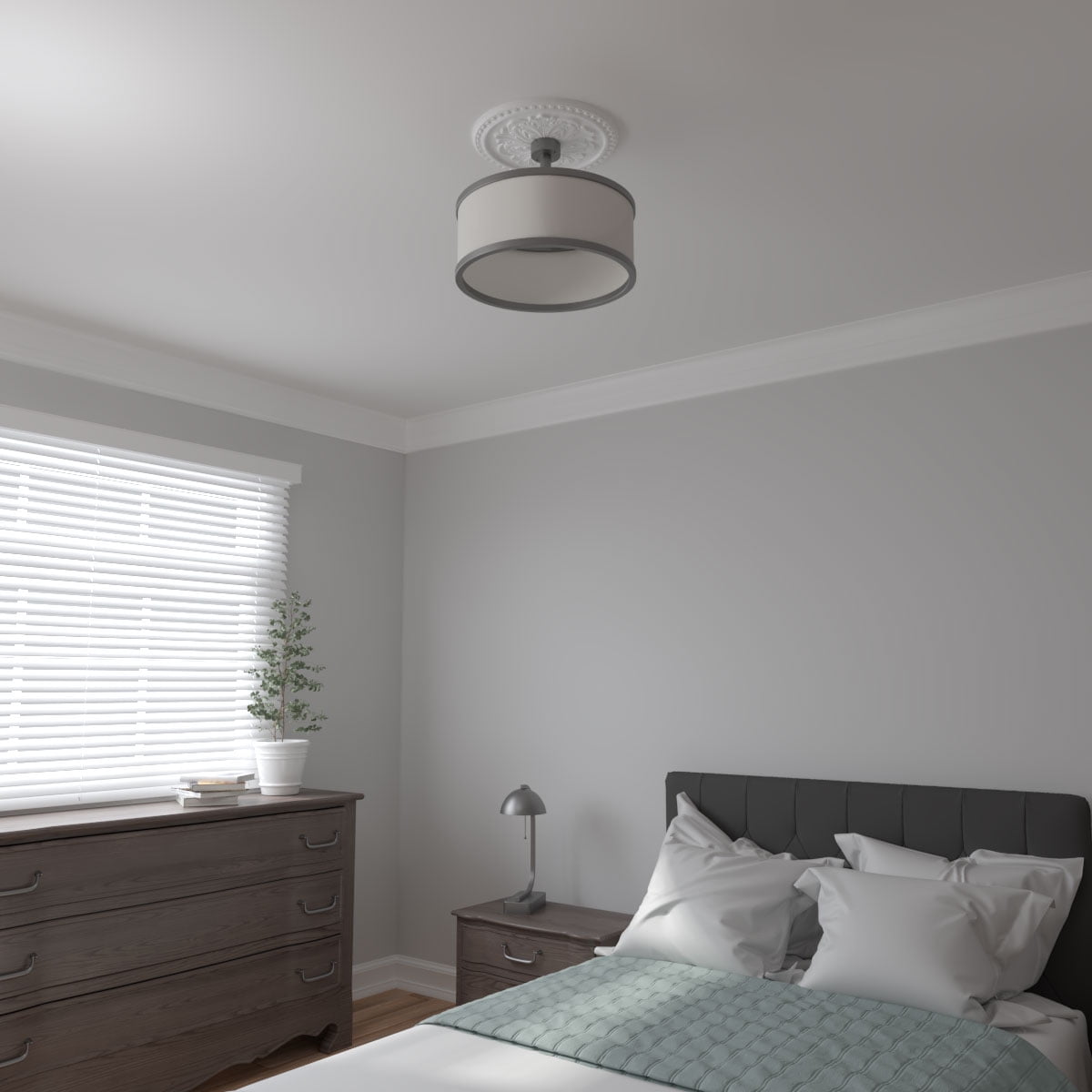 Ekena Millwork  16.88 in. OD x .62 in. P Architectural Accents - Emeryville Ceiling Medallion