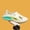 Khaki 1, variant on Gradient Mecha Style Unisex Clogs, Summer EVA Breathable Thick Sole Slides, Trendy Closed-Toe Water Shoes