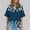 Blue#3, variant on GaThRRgYP Womens Blouses,Tops for Women 2025,Women's Ladies Fashion Casual Cropped Short Sleeve Printing Loose Shirt Blouse Top Black S