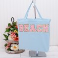 thumbnail image 4 of Premium Canvas Tote Bags | Pack of 3 | Several Color Options | Heavy Duty 100% Cotton With Handles Holds up to 40lbs | Eco Friendly | Large Size 14.5x17x3" - Coral, 4 of 10