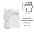 thumbnail image 3 of Disposable Bedding Set With Fitted Sheet Pillowcases Flat Sheet Breathable For Travel Hotel Airbnb Camping Business Trip Home Use, 3 of 6