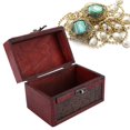 thumbnail image 1 of Wooden Portable Jewelry Box Organizer Case for Jewelry Display Storage, 1 of 7
