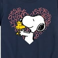 thumbnail image 3 of Peanuts - Snoopy Woodstock Xo Heart  - Toddler And Youth Short Sleeve Graphic T-Shirt, 3 of 6