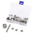 thumbnail image 1 of Snap Fastener Kit Stainless Steel Canvas Boat Cover Button Metal Screw Rivet Buckle Tools, 1 of 14