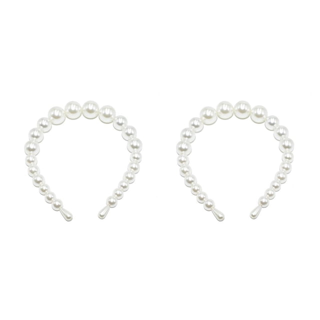 Qarigey Diadema blanca Elástica Bandas para la cabeza universales Accesorios para peinados Regalos para el día de San Valentín Diademas para Type2 NO2