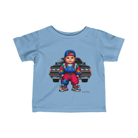 Retro Baby & Chevy Infant Fine Jersey Tee