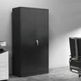 thumbnail image 3 of Aobabo 72 Inch Locking Metal Storage Cabinet w/ Adjustable Shelves, Black, 3 of 8