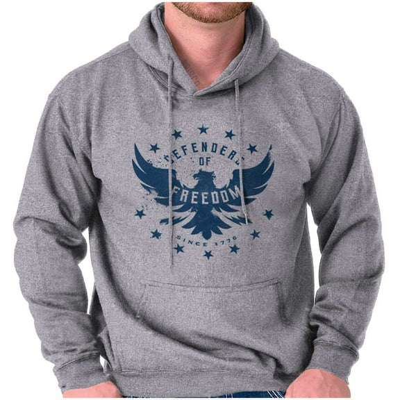 Defender Freedom Patriotic Eagle Hoodie Sweatshirt Women Men Brisco Brands S