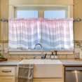 thumbnail image 2 of Yayeee Kitchen Curtains Tier Set of 2 Light Filtering 57"x24" Over Sink Window Panels, Light Blue Gradient, 2 of 7