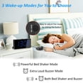thumbnail image 2 of Reloj despertador Roxicosly Super Loud con agitador de cama y cargador USB, 2 of 8