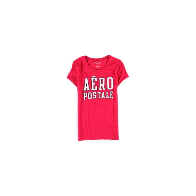 Aeropostale - Camiseta con adornos apilados para mujer, rojo, extragrande Aeropostale Camiseta adornada