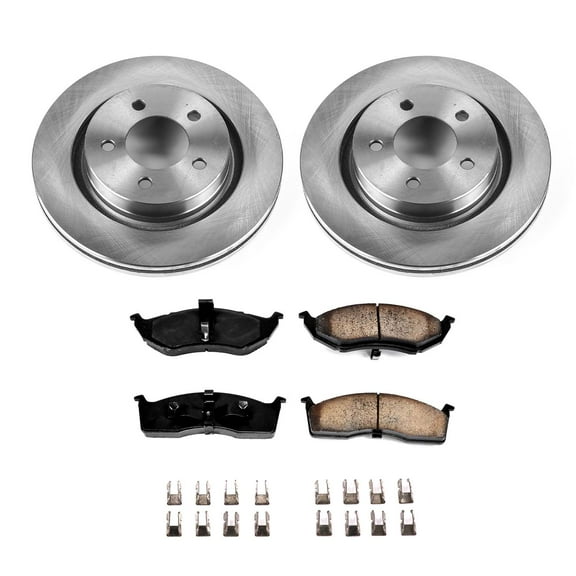 Ultimate Brakes Front Semi-Metallic Brake Pad and Rotor Kit with Hardware WM80502