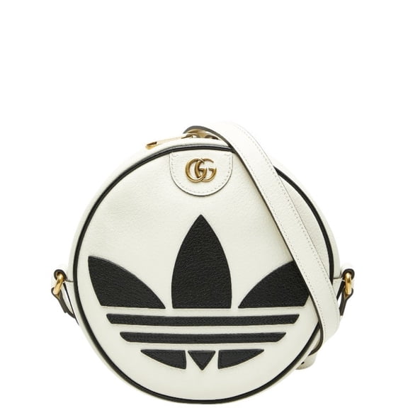 Pre-Owned Gucci x adidas GG Marmont Crossbody Shoulder Bag 702626 in White and Black... (Good)
