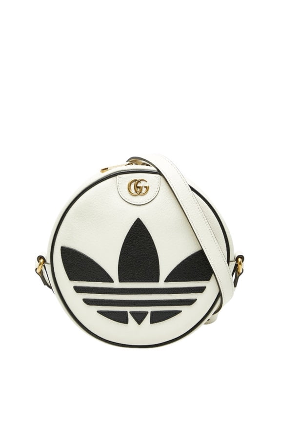 Pre-Owned Gucci x adidas GG Marmont Crossbody Shoulder Bag 702626 in White and Black... (Good)