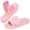 Pastel Pink, variant on HomeTop Women's Corduroy Open-toe Slippers with Adjustable Closure Light Gray,7-8 US