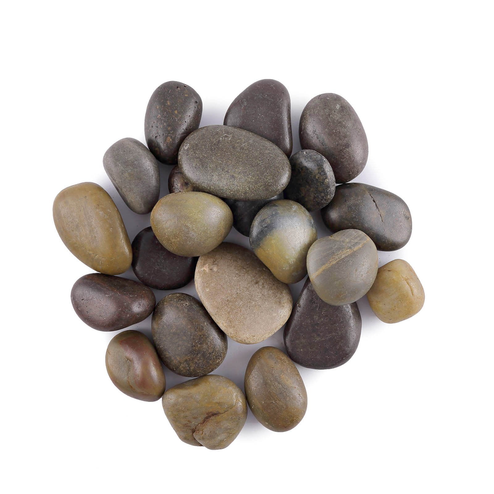 2 lbs Assorted Natural Polished Decorative Stones for Vases