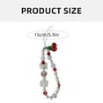 thumbnail image 5 of Beaded Camera Wrist Strap with Cuteness Pearls Charm Digital Camera Charm for Digital Cameras and Phones Cherry Accent, 5 of 8