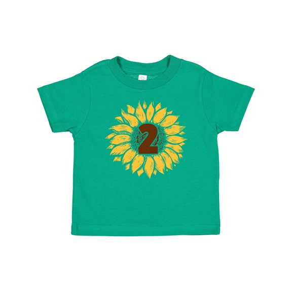 Inktastic Second Birthday Sunflower Boys or Girls Baby T-Shirt