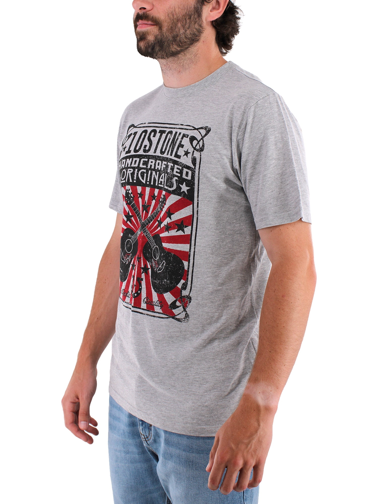 10Stone Anthem Short Sleeve Graphic Tee, Heather Gray, S-3XL