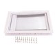 thumbnail image 1 of Imán de plástico para puerta de mascotas de PVC, puerta de cierre automático, accesorio de seguridad bidireccional para gato y perro, color blanco L, 1 of 5