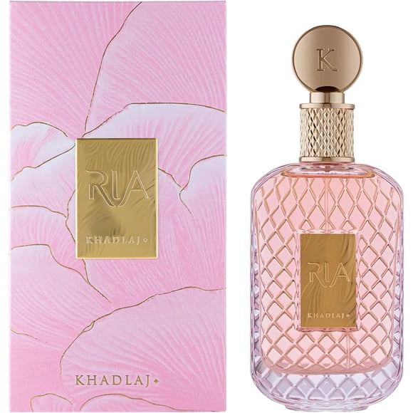 Khadlaj Ria – Fruité, Sucré, Frais, Musqué – Vaporisateur Eau de Parfum Parfum Longue Tenue pour Femmes, 3.4 Onces / 100 ml