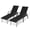 Black, variant on Crestlive Products 2-Pack Outdoor Chaise Lounge Chair, 5‑Position Adjustable Patio Recliner, Black